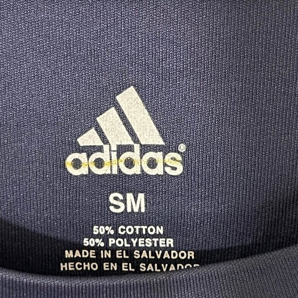 Adidas Shirt Men’s Small Blue Short Sleeve Graphic Athletic Shirt - Picture 3 of 6